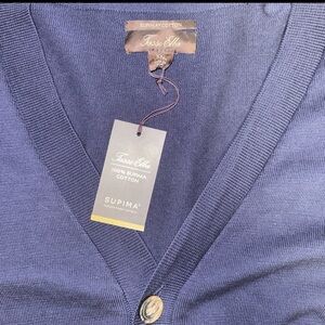 Tasso Elba Men's Deep Blue Cardigan